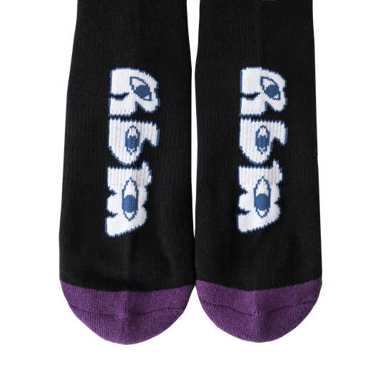 Real Bad Man 3 Way Socks 2 Pack - White Black