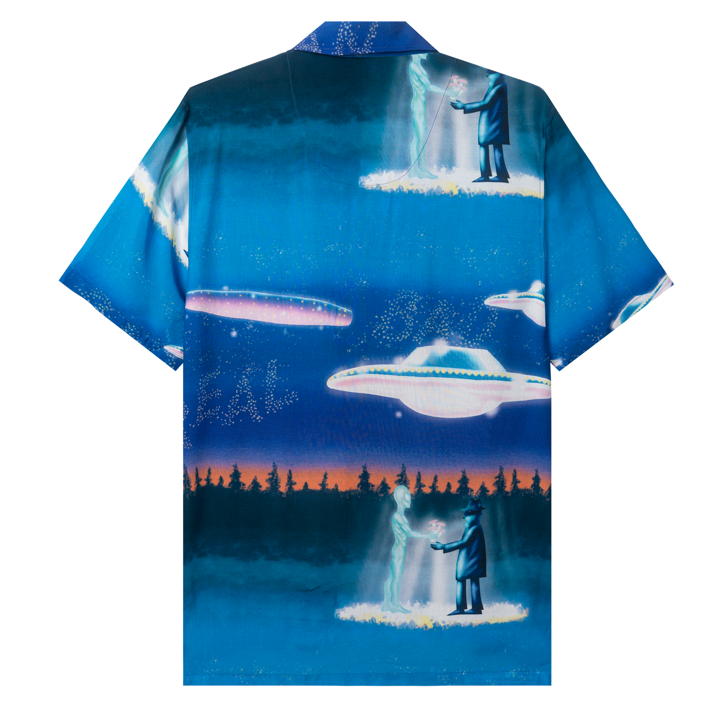 Real Bad Man Interplanetary Vacation Shirt - Blue