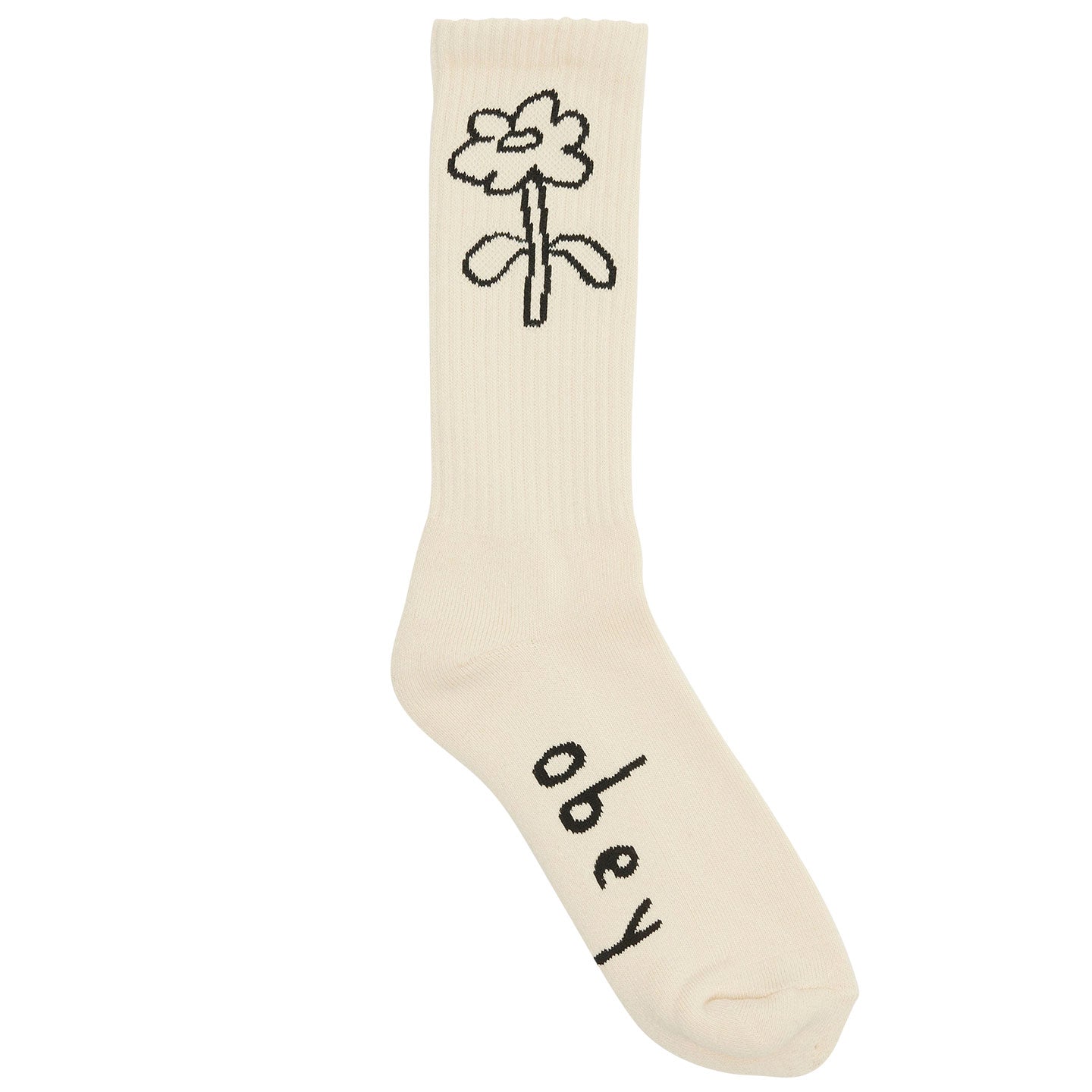 OBEY Spring Flower Socks - Unbleached