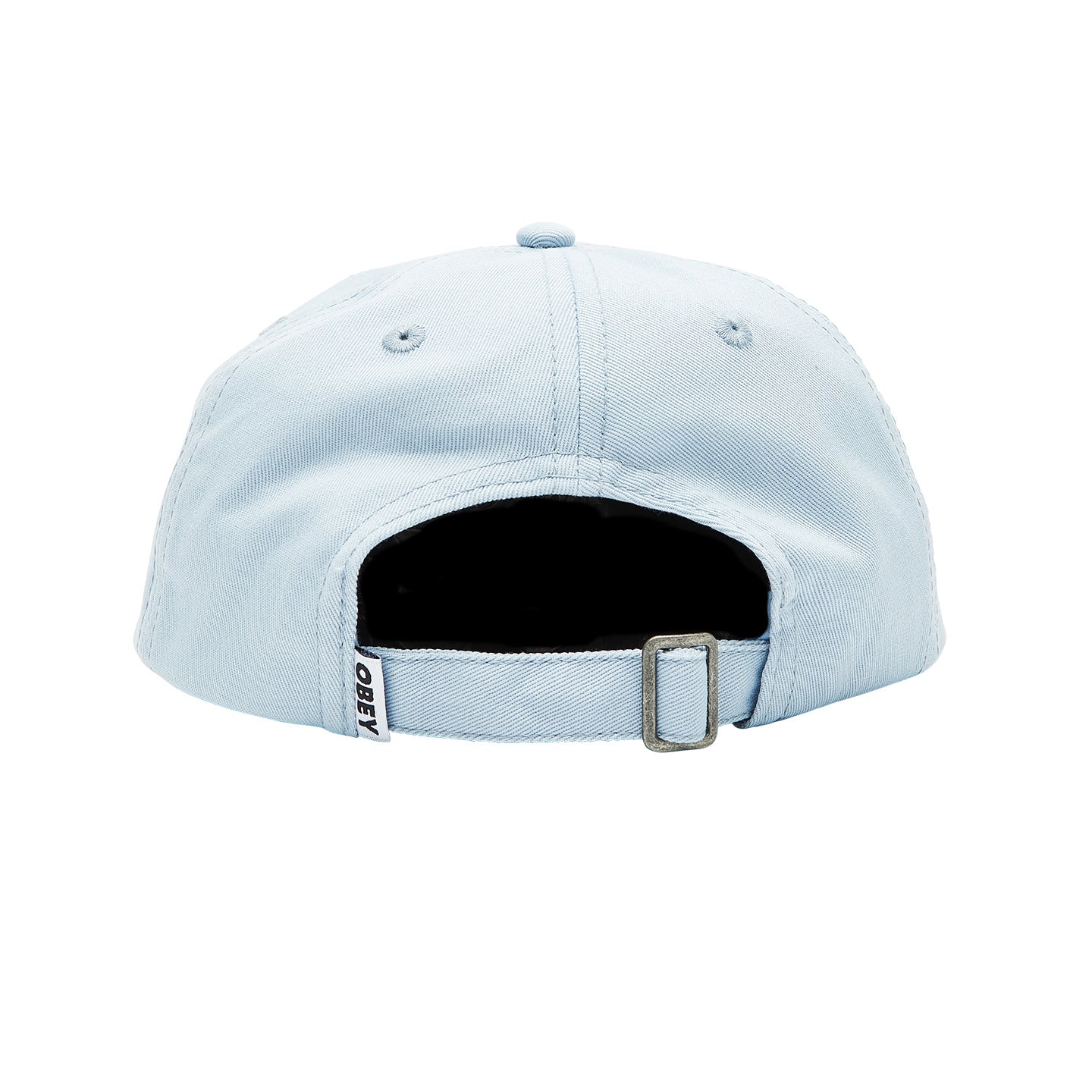 OBEY Bold Label Organic 6 Panel Strapback - Good Grey