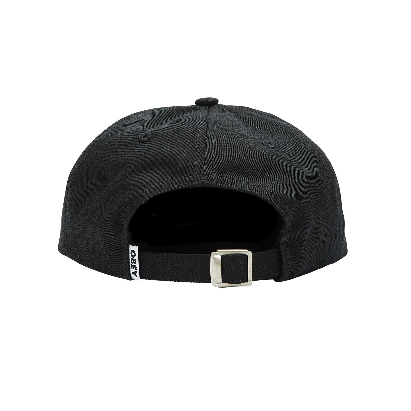 OBEY Bold Twill 6 Panel Strapback - Black