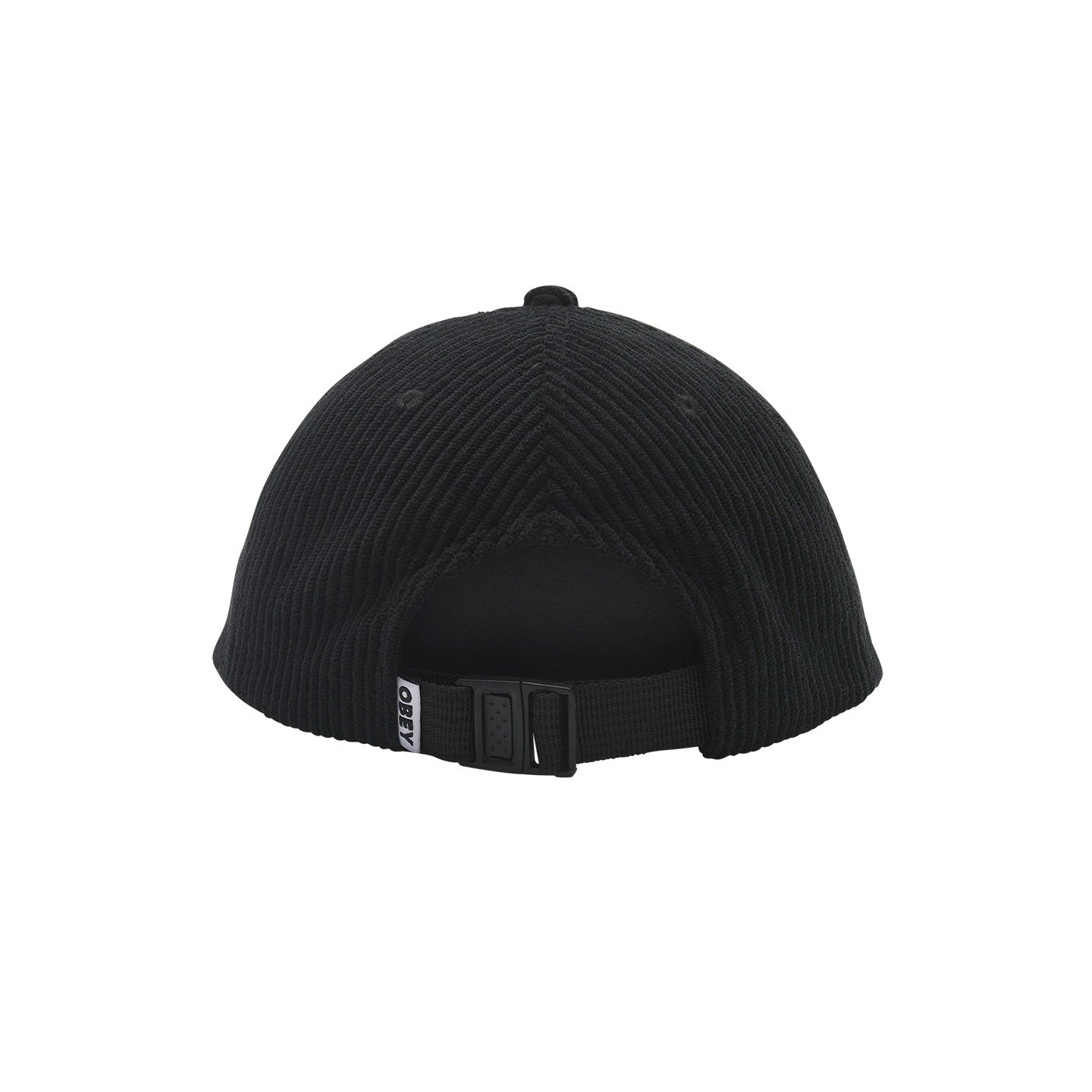OBEY Bold Cord 6 Panel Strapback - Black