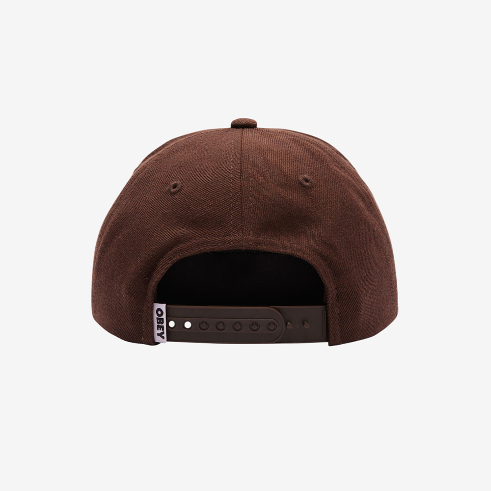 OBEY Academy 6P Classic Strapback - Dark Chocolate