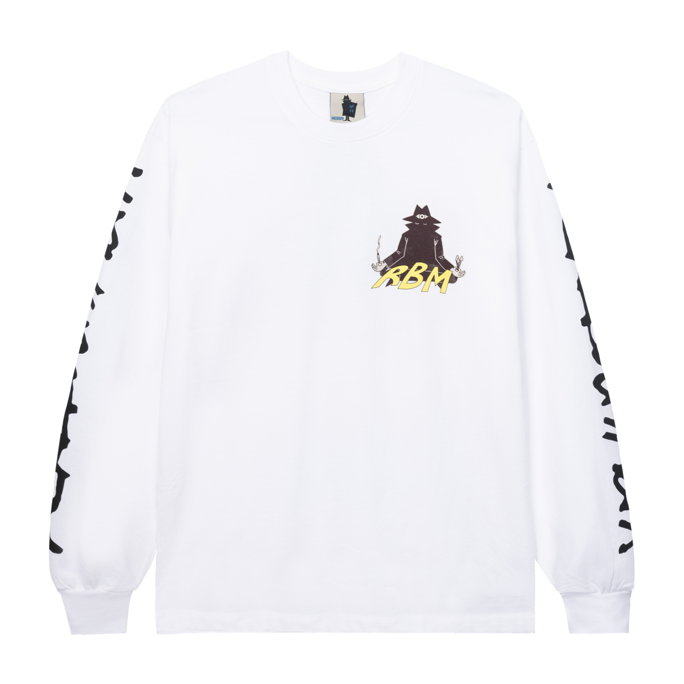 Real Bad Man Piano Meditation LS T-Shirt - White