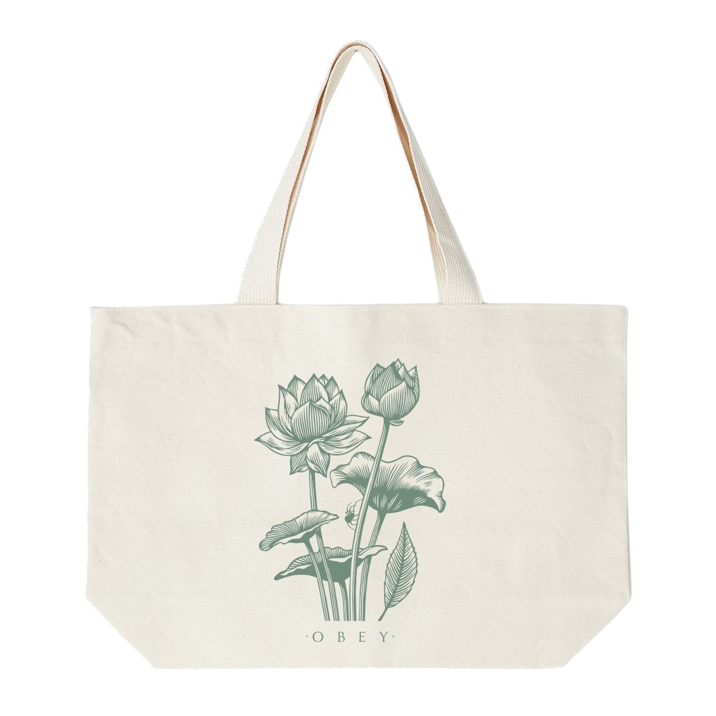 OBEY Lotus Spider Tote Bag - Natural