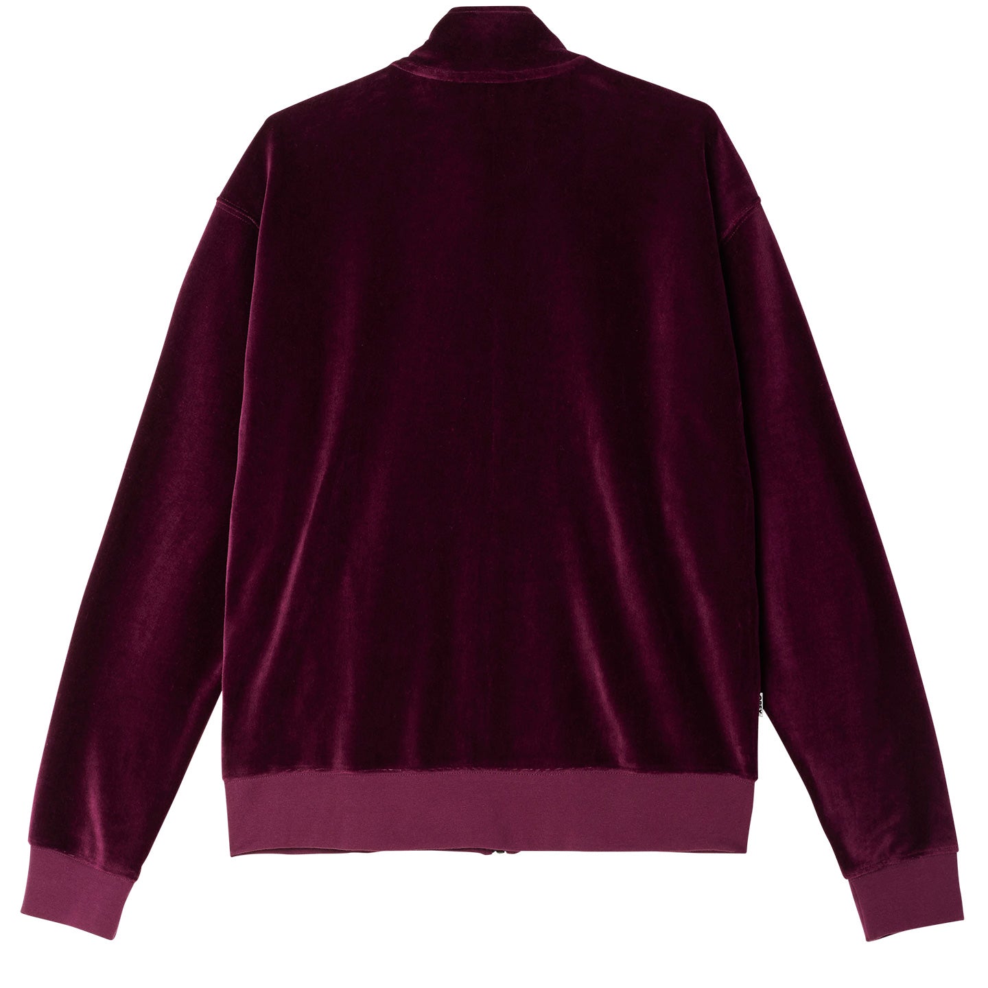 OBEY Provecal Velour Zip Up Mockneck - Beetroot Multi