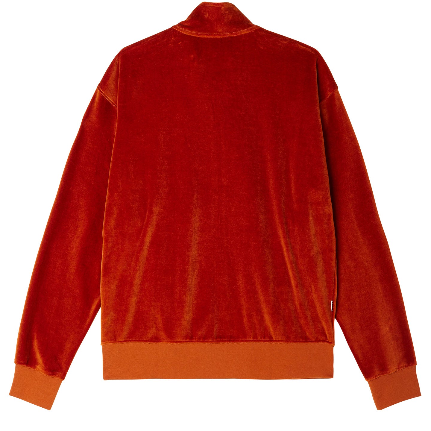 OBEY Provecal Velour Zip Up Mockneck - Bombay Brown Multi