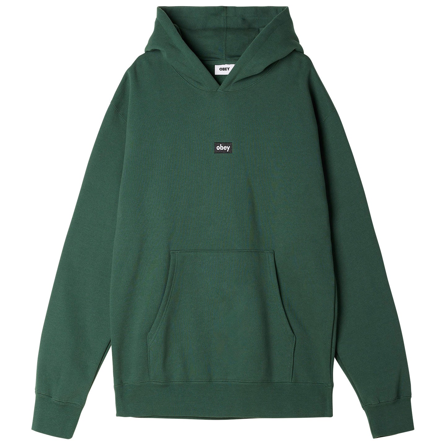 OBEY Lower Case Mini Box Hoodie - Dark Cedar