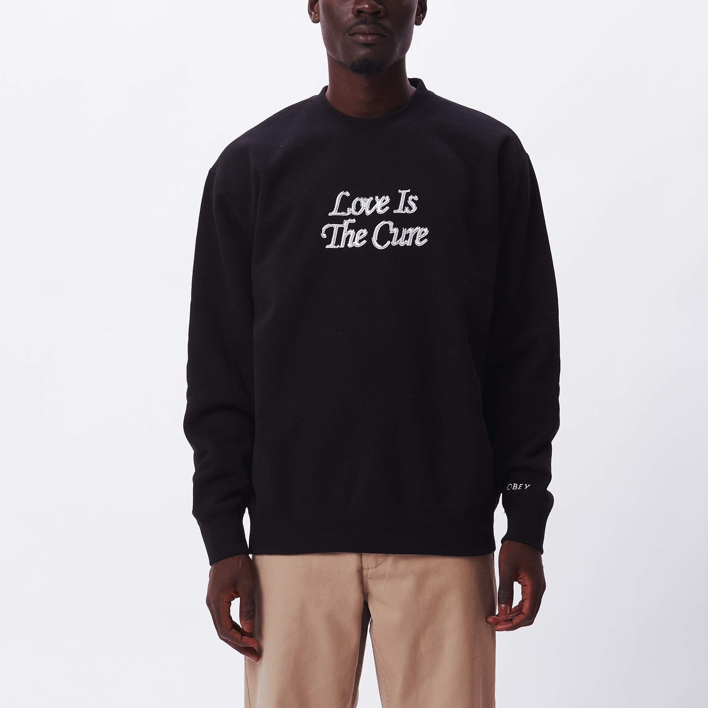 OBEY Love Is The Cure Sweatshirt - Black