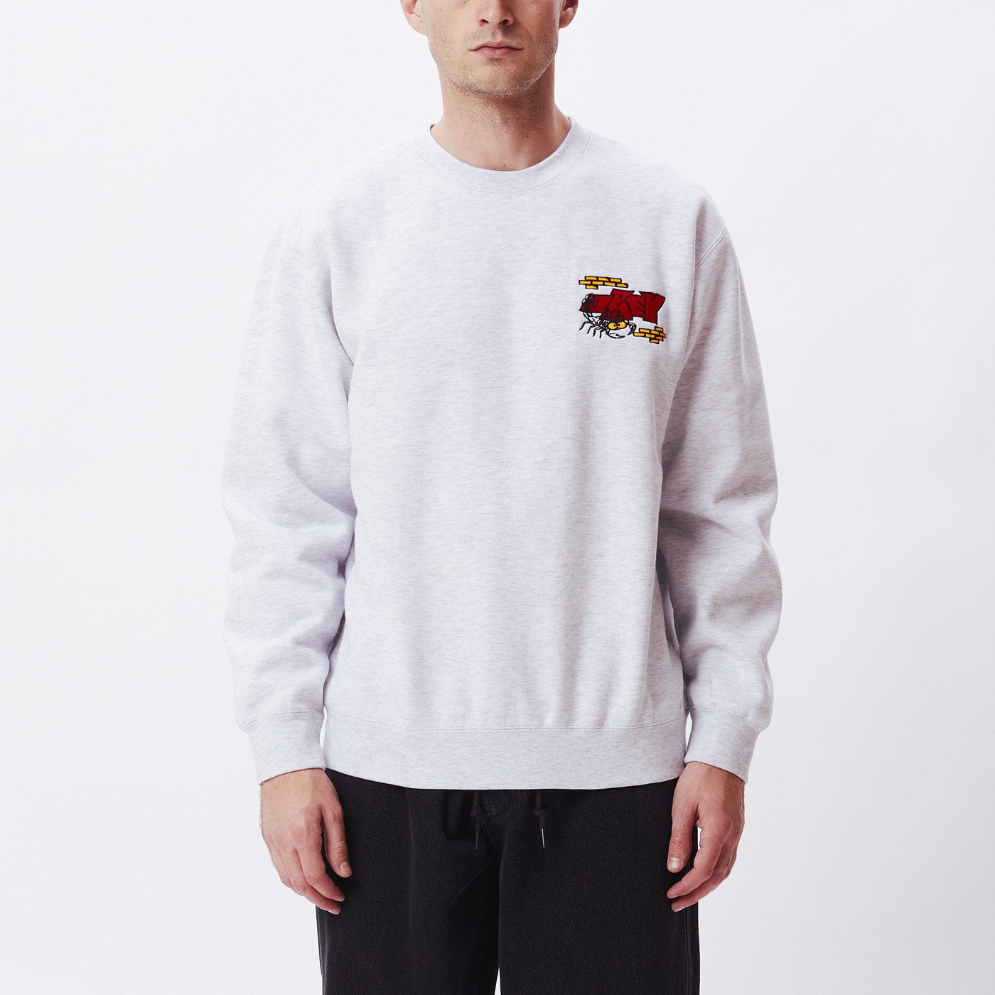 OBEY Brick By Brick Crew Sweatshirt - Ivy