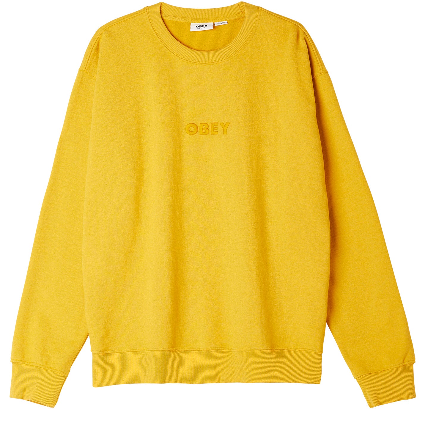 OBEY Bold Recycled Crew - Pigment Satin Brass