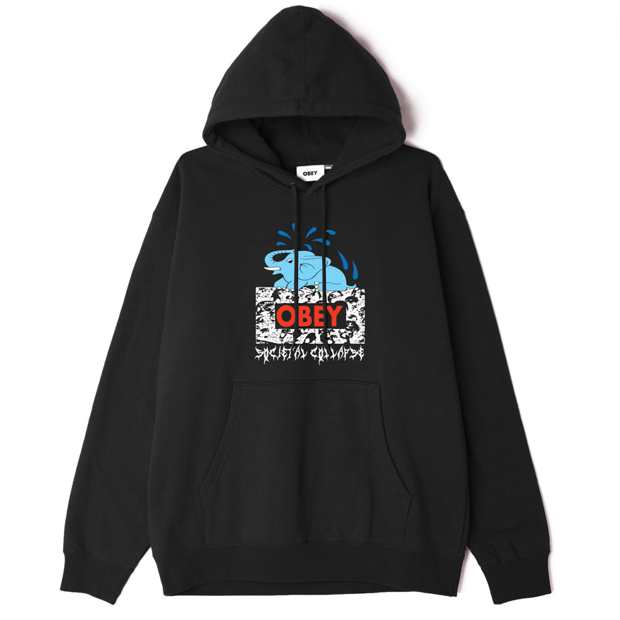 OBEY Societal Collapse Hoodie - Black