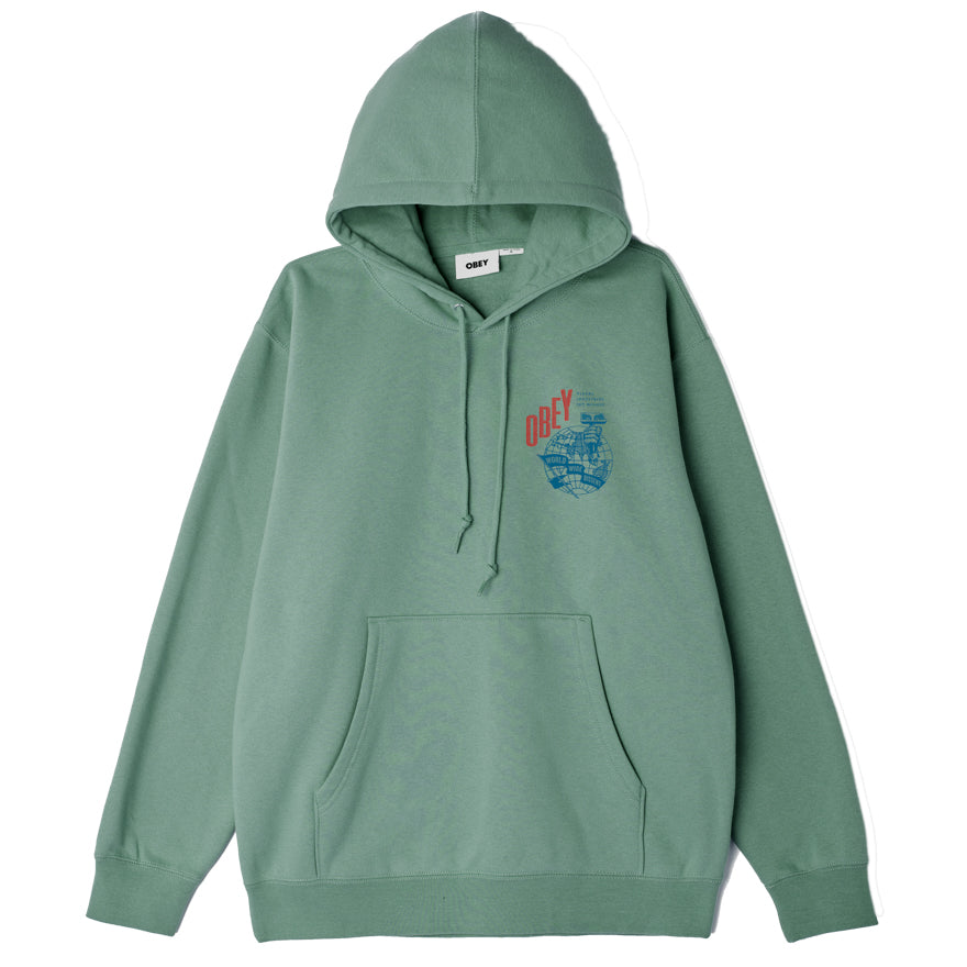 OBEY Hammer Globe Hoodie - Jade
