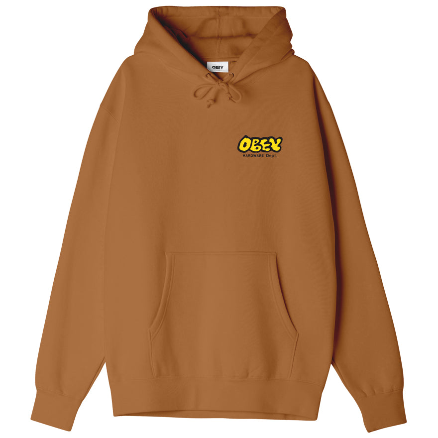 OBEY Hardware Dept Hoodie - Brown Sugar