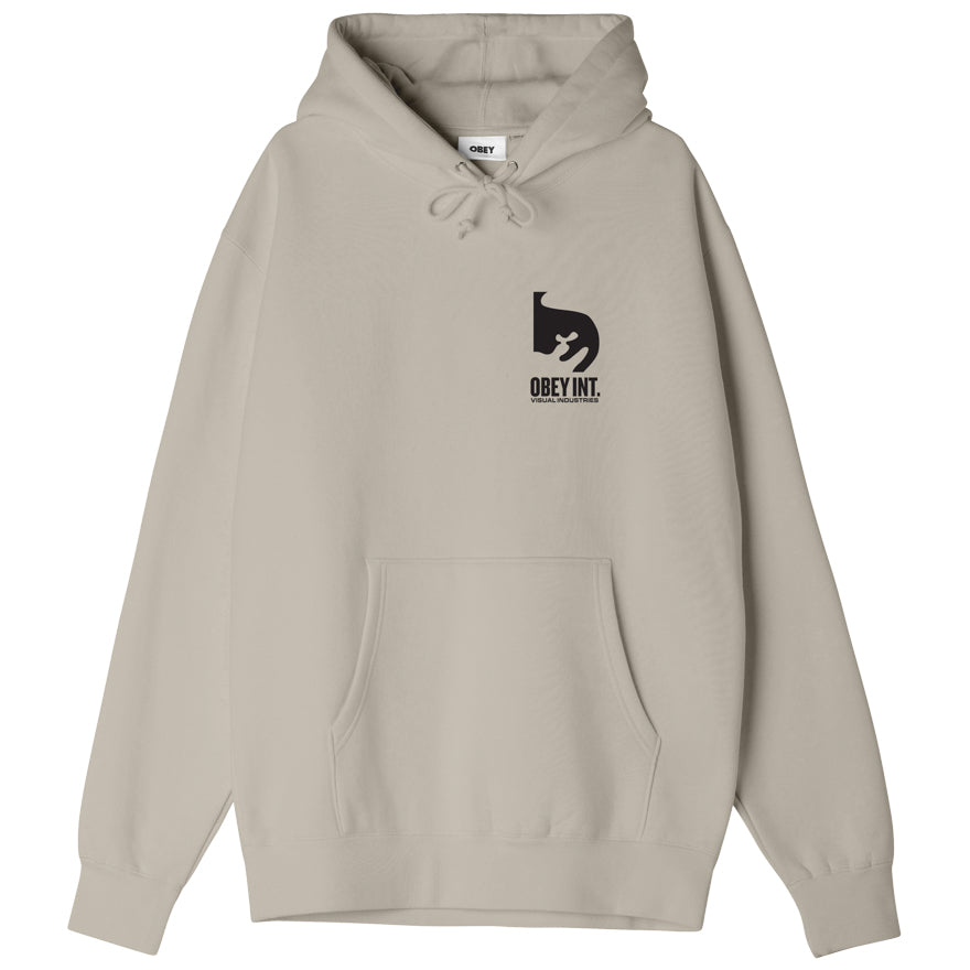 OBEY Int. Visual Industries Hoodie - Silver Grey
