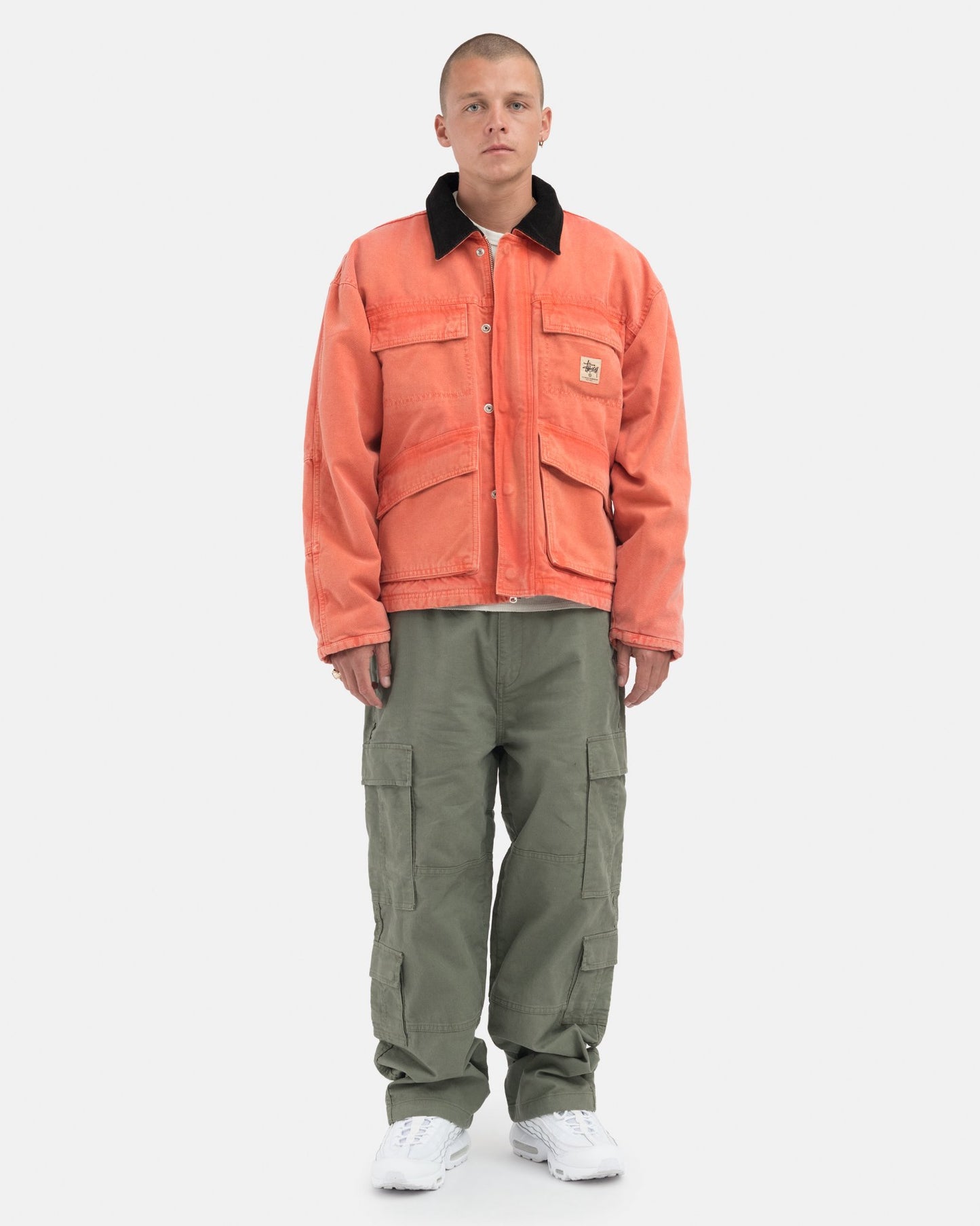 Stüssy Washed Canvas Shop Jacket - Yellow