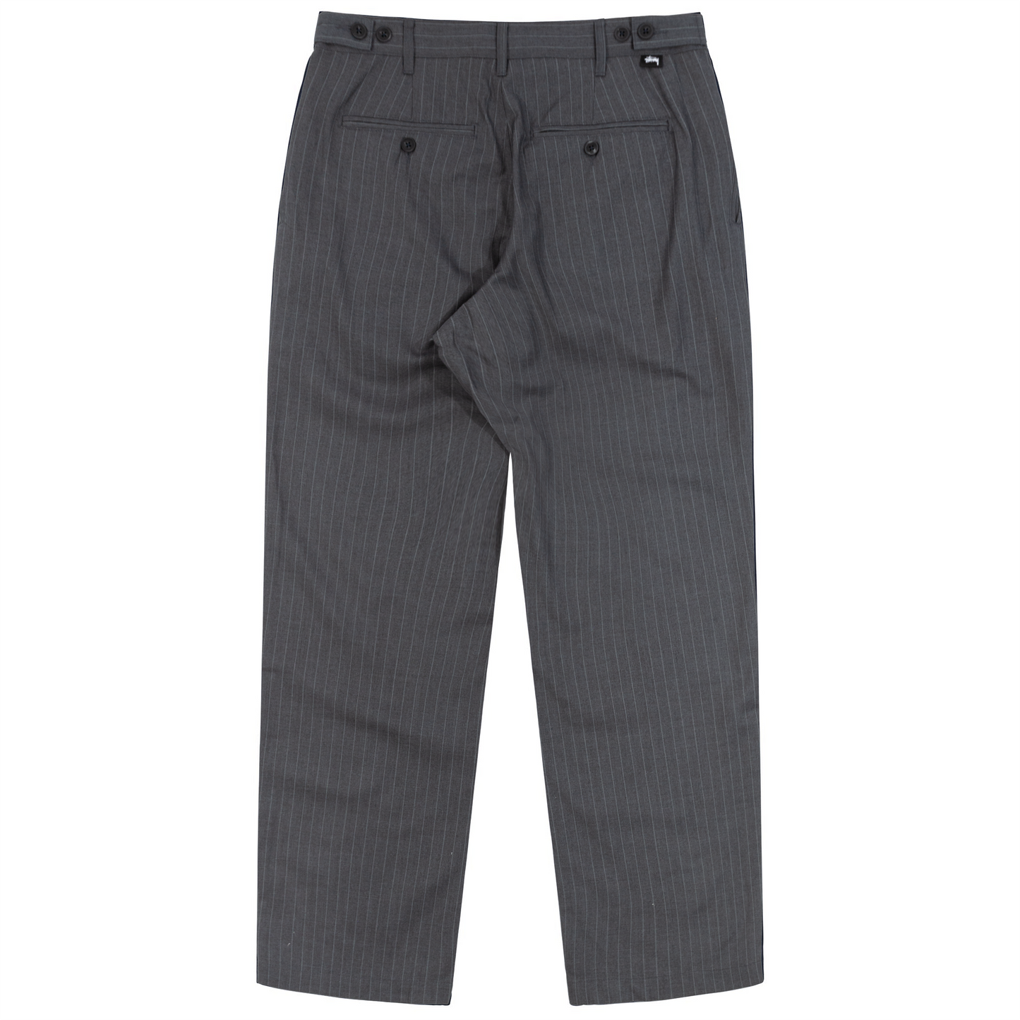 Stüssy Striped Volume Pleated Trouser - Grey