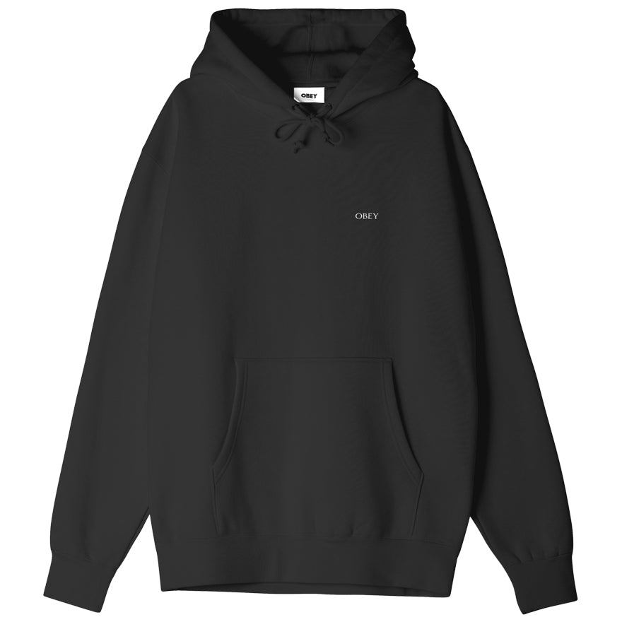 OBEY Torn Icon Face Hoodie - Black