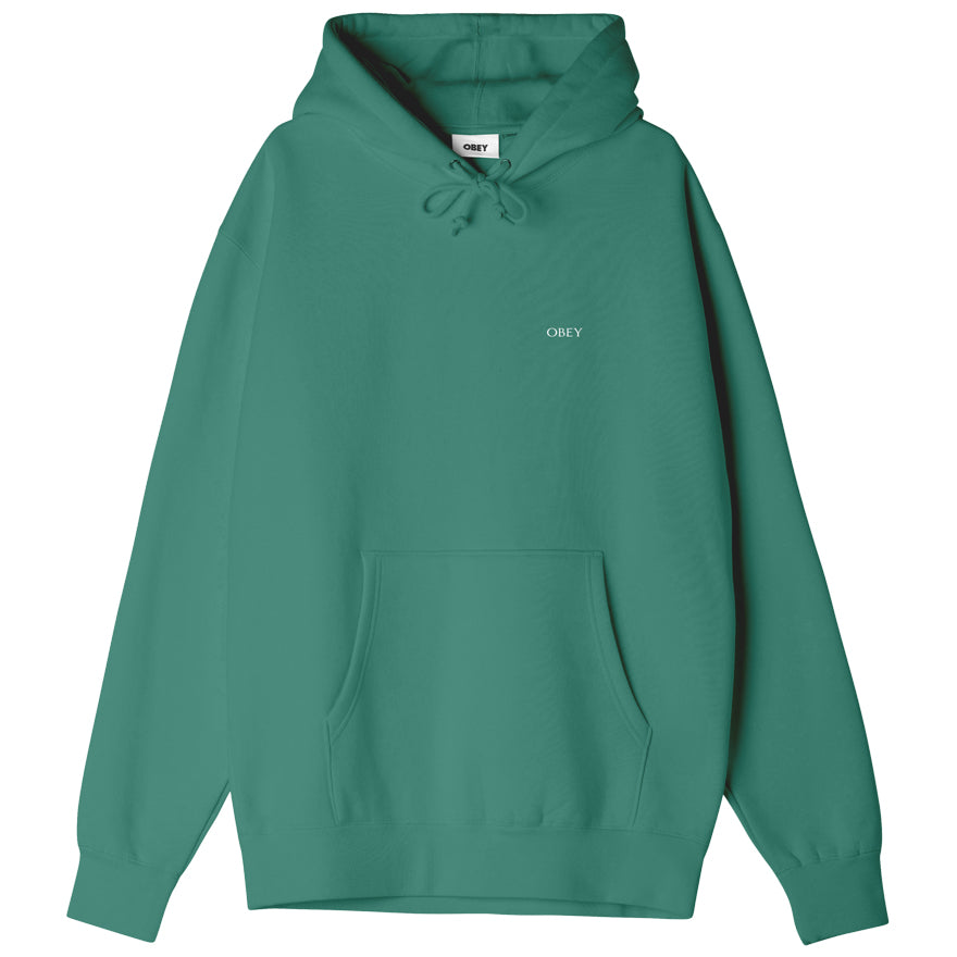 OBEY Torn Icon Face Hoodie - Palm Leaf