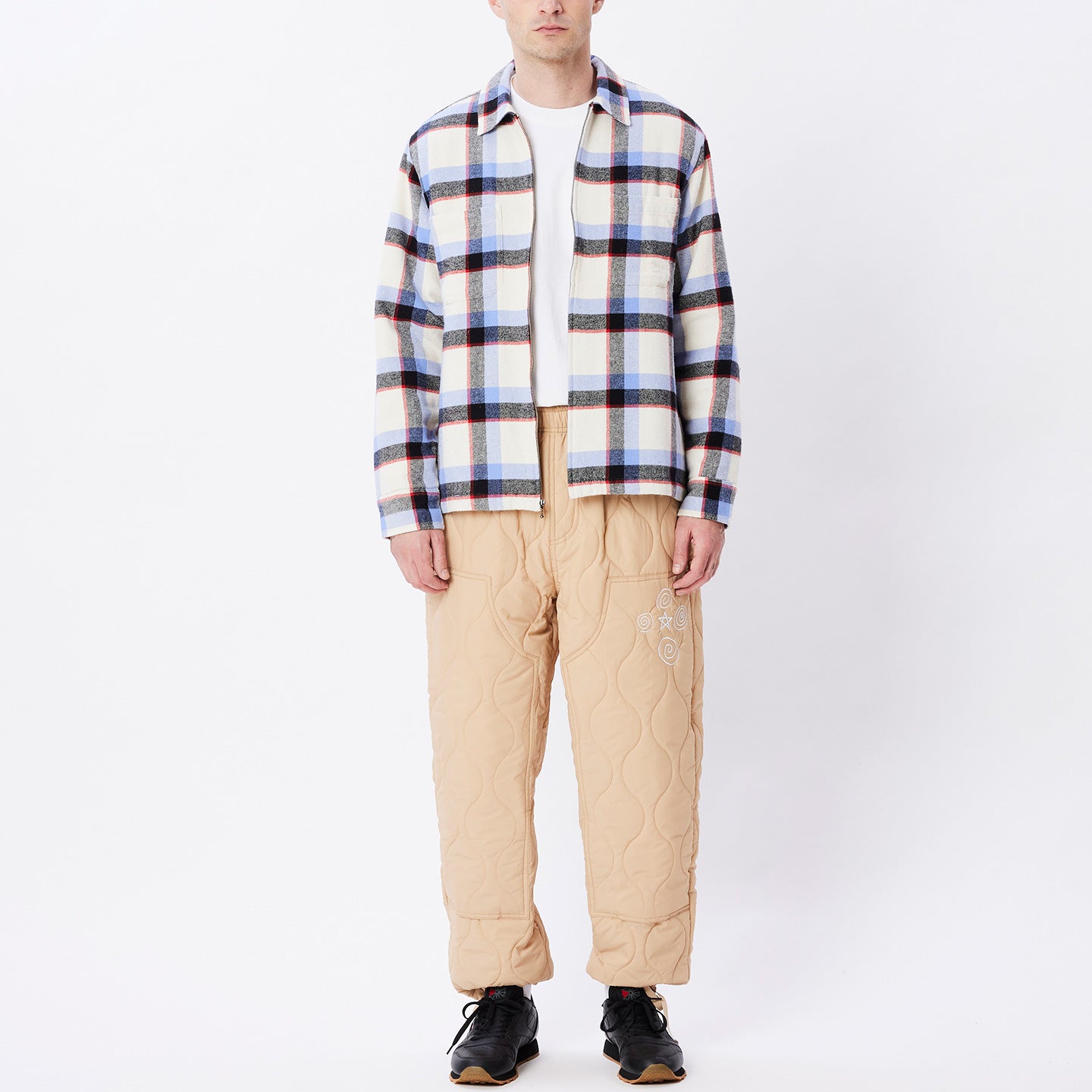 OBEY Lloyd Shirt Jacket - Unbleached Multi