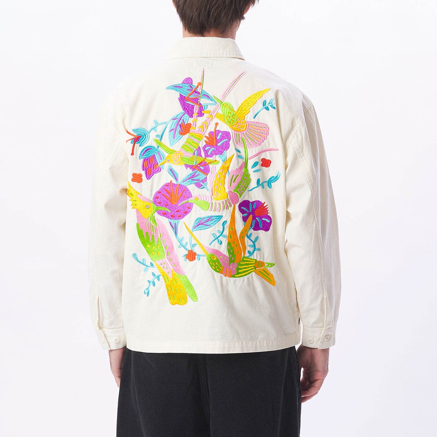 OBEY Contrast Shirt Jacket - Unbleached