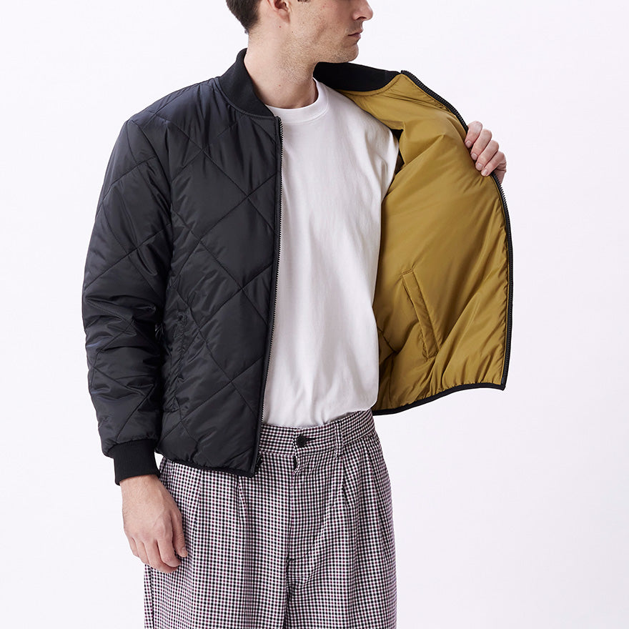 OBEY Benny Puffer Jacket - Black Multi