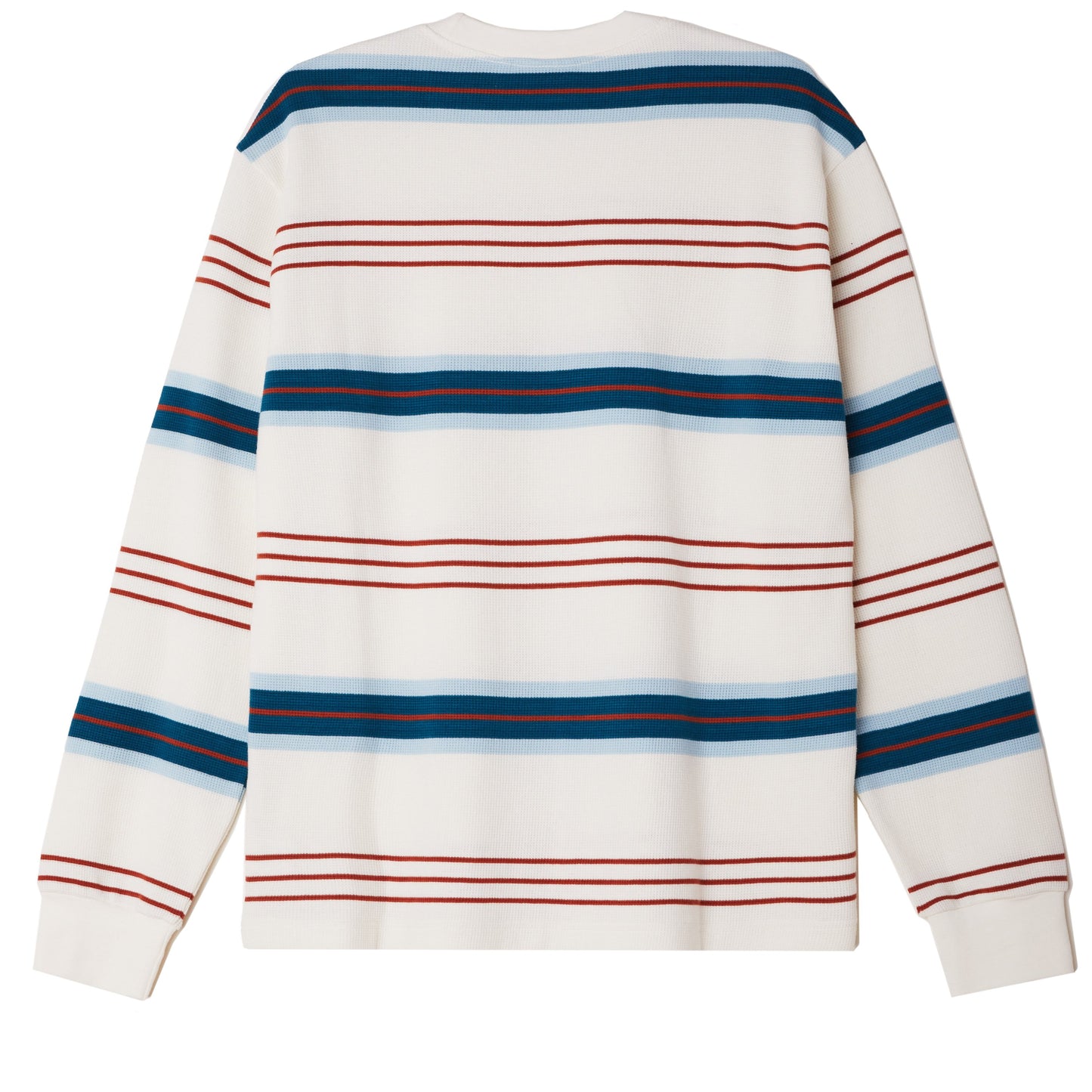 OBEY Berto Thermal Stripe LS T-Shirt - Unbleached Multi
