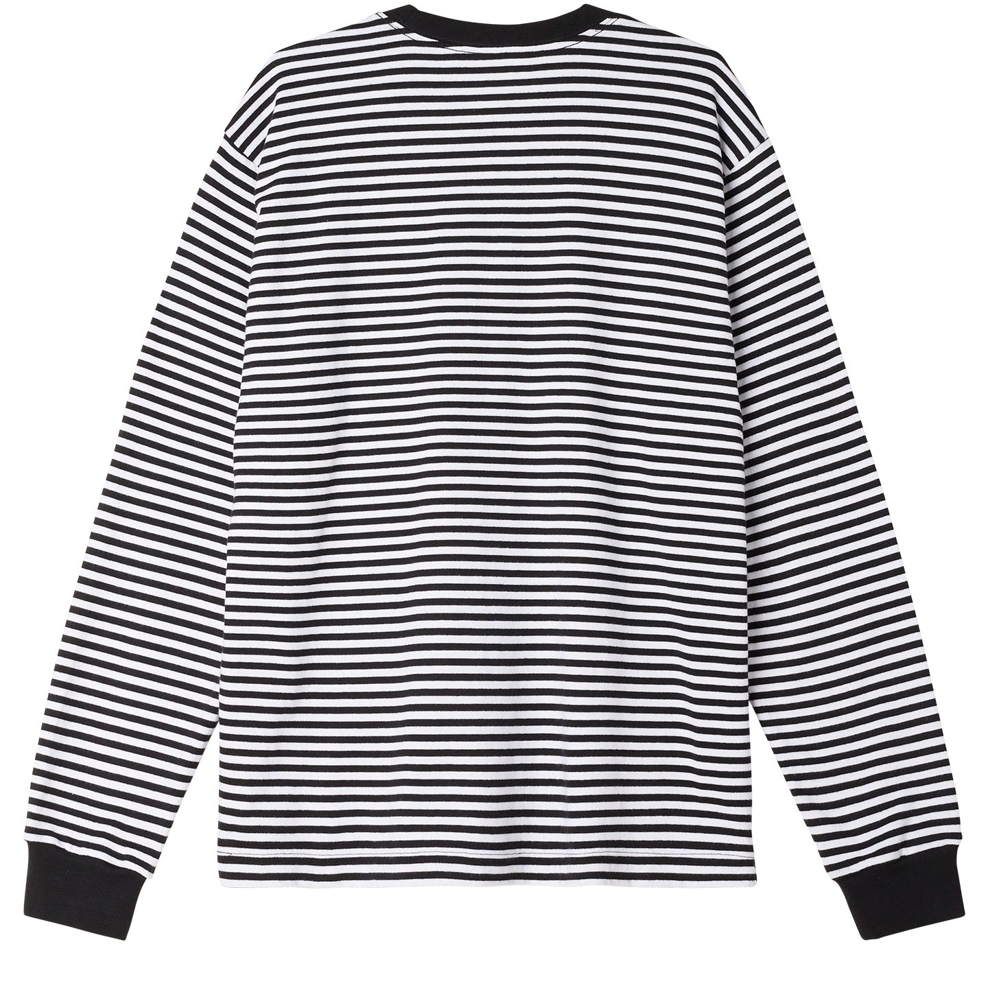 OBEY Established Works Eyes Stripe LS T-Shirt - Black Multi