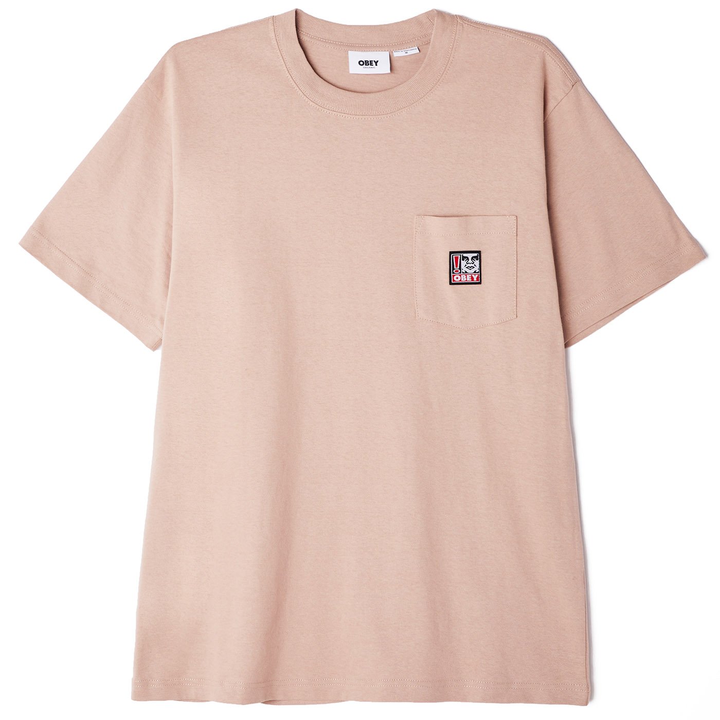 OBEY Point Organic Pocket T-Shirt - Gallnut