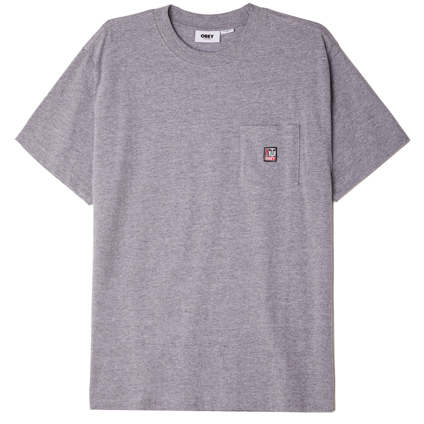 OBEY Point Organic Pocket T-Shirt - Ash