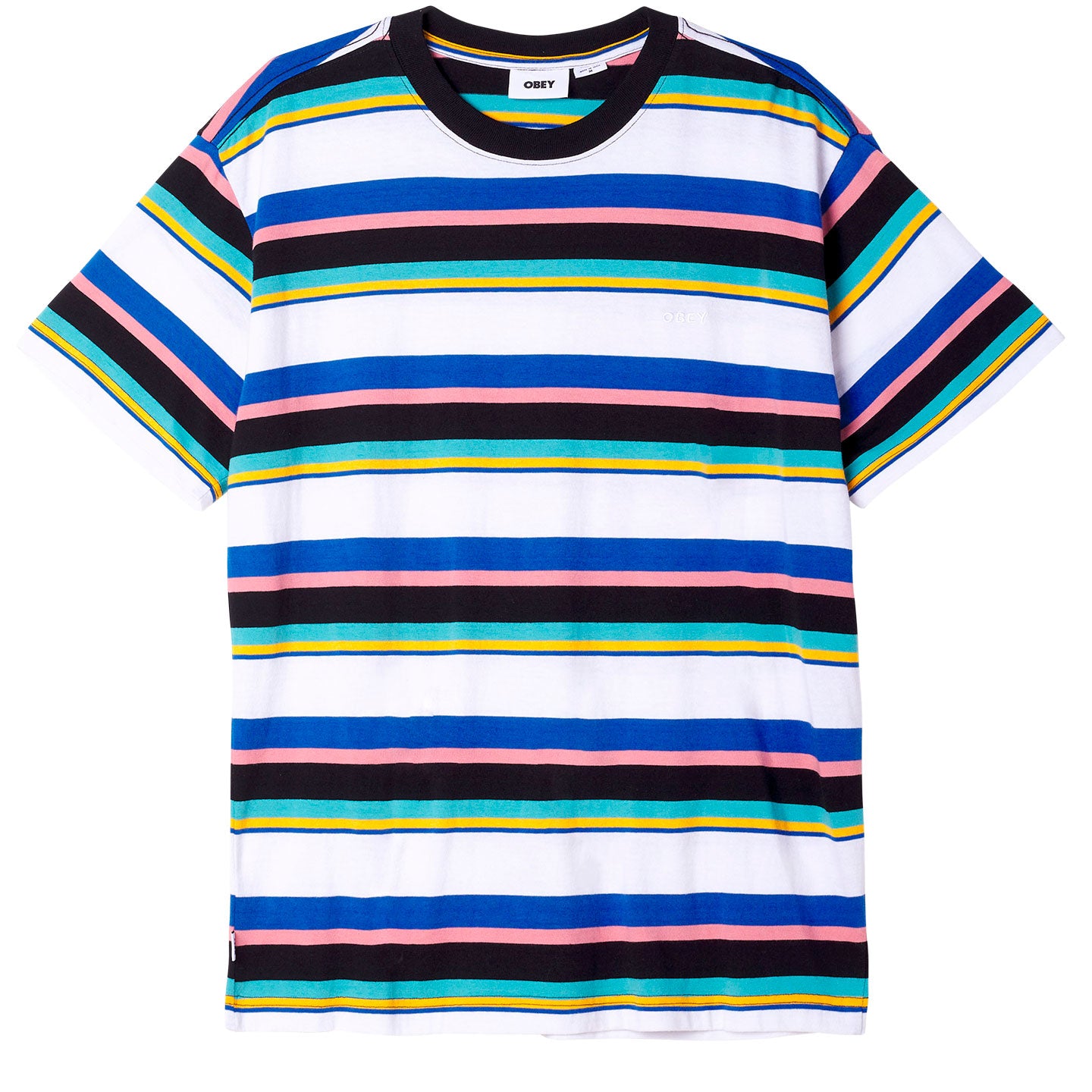 OBEY Sava Stripe T-Shirt - Black Multi