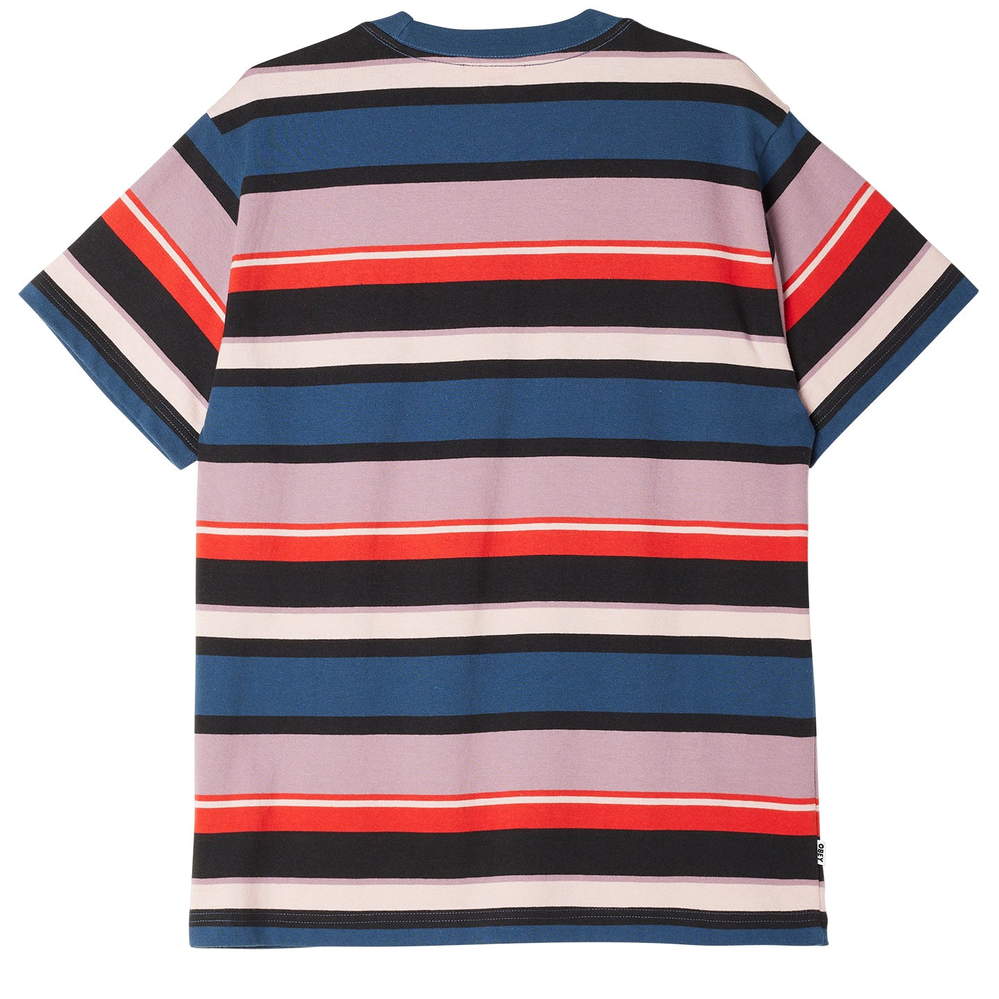 OBEY Stroming Stripe T-Shirt - Dark Denim Multi