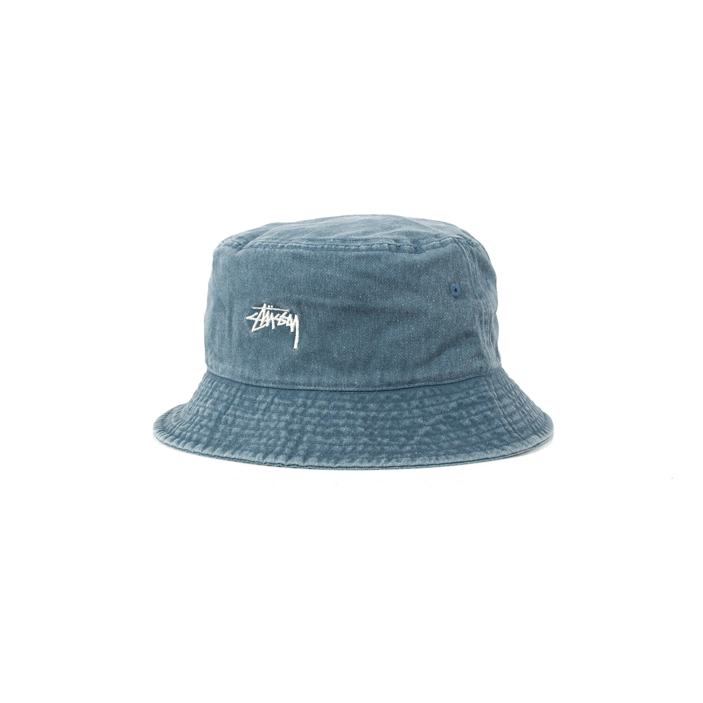 Stüssy Washed Stock Bucket Hat - Lagoon Blue