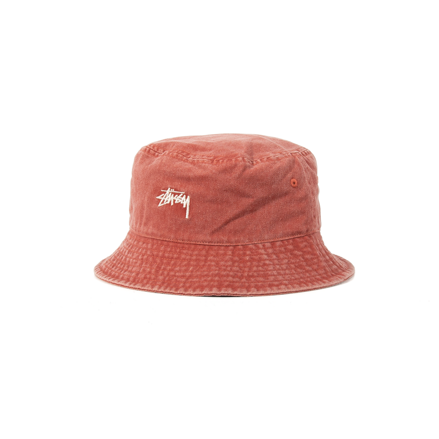 Stüssy Washed Stock Bucket Hat - Rust