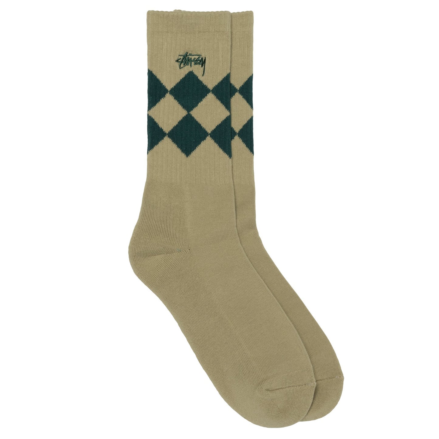Stüssy Argyle Jacquard Crew Socks - Purple