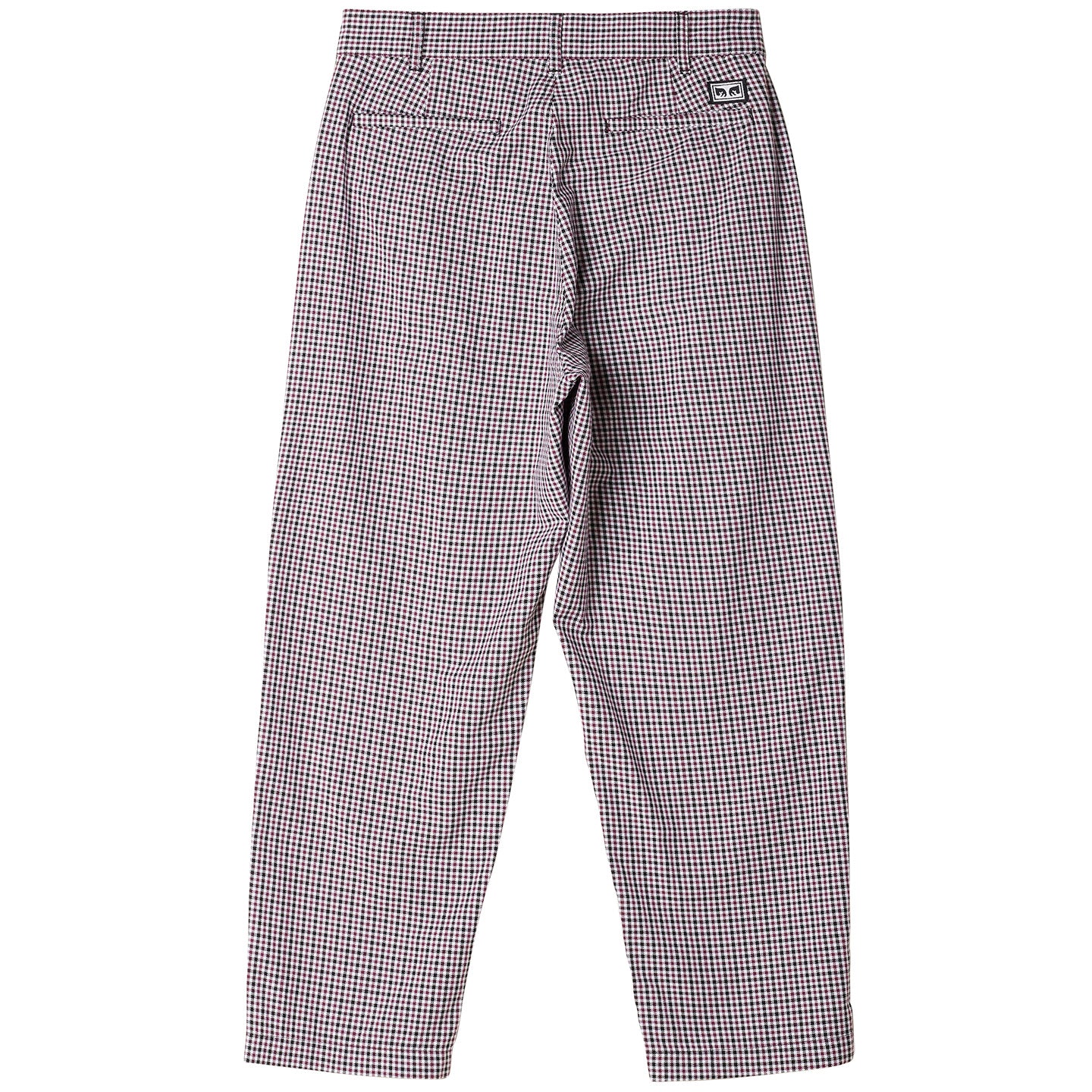 OBEY Fubar Pleated Plaid Pant - Beetroot Multi