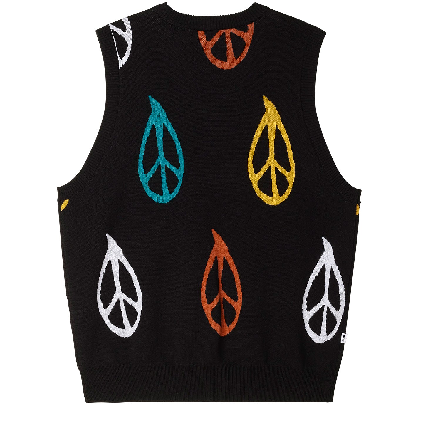 OBEY Peaced Sweater Vest - Black Multi