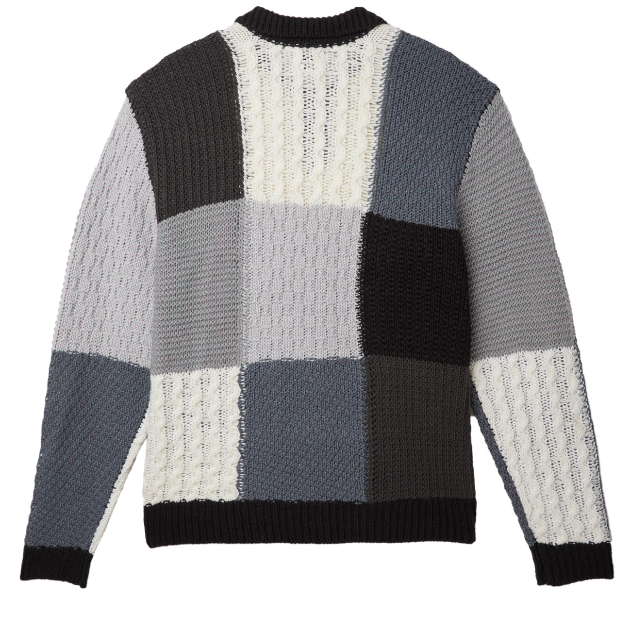 Obey Oliver Patchwork Sweater - Black Multi