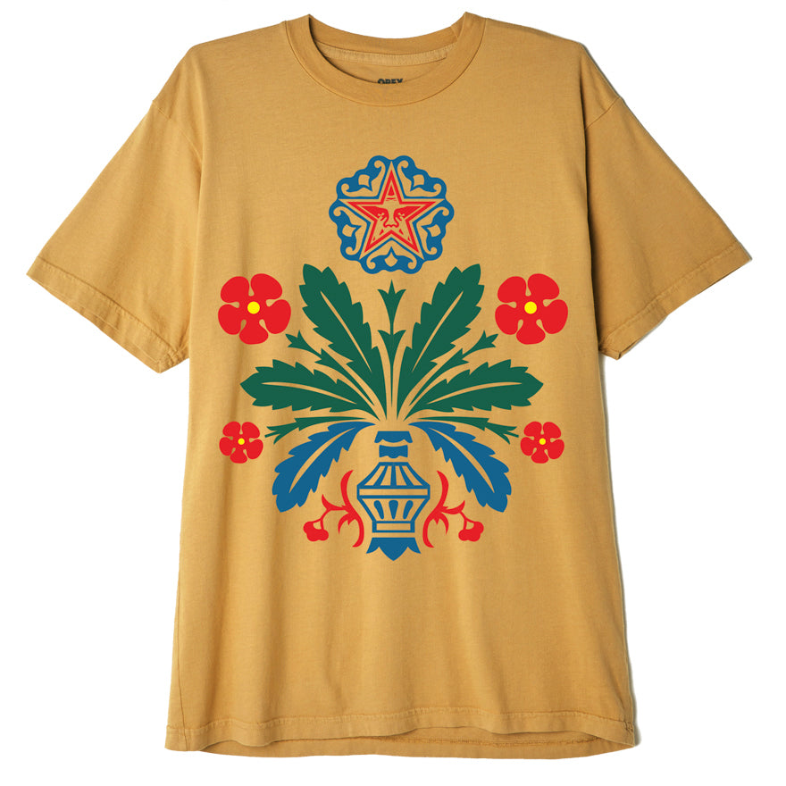 OBEY Don't Drop The Vas T-Shirt - Golden Harvest