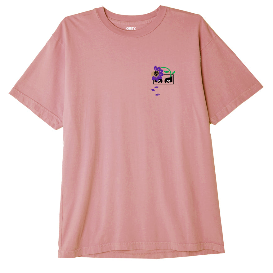 OBEY Want Chaos Need Peace T-Shirt - Pink Amethyst