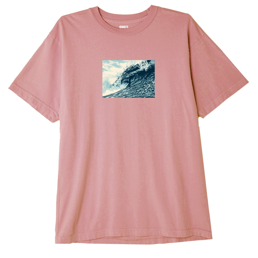 OBEY Wave Of Dissent T-Shirt - Pink Amethyst