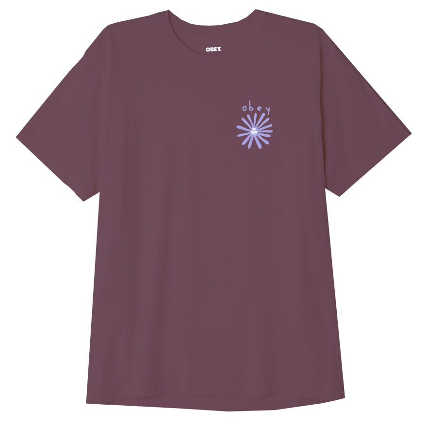 OBEY Flower Icon T-Shirt - Beetroot