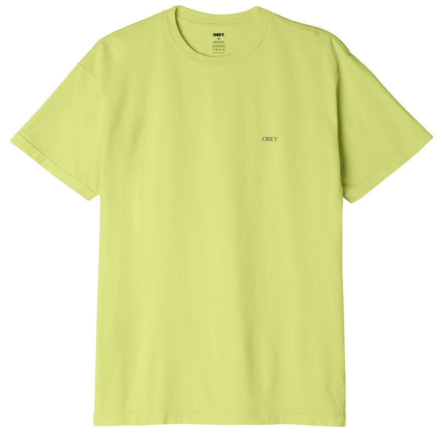 OBEY Torn Icon Face T-Shirt - Celery Juice
