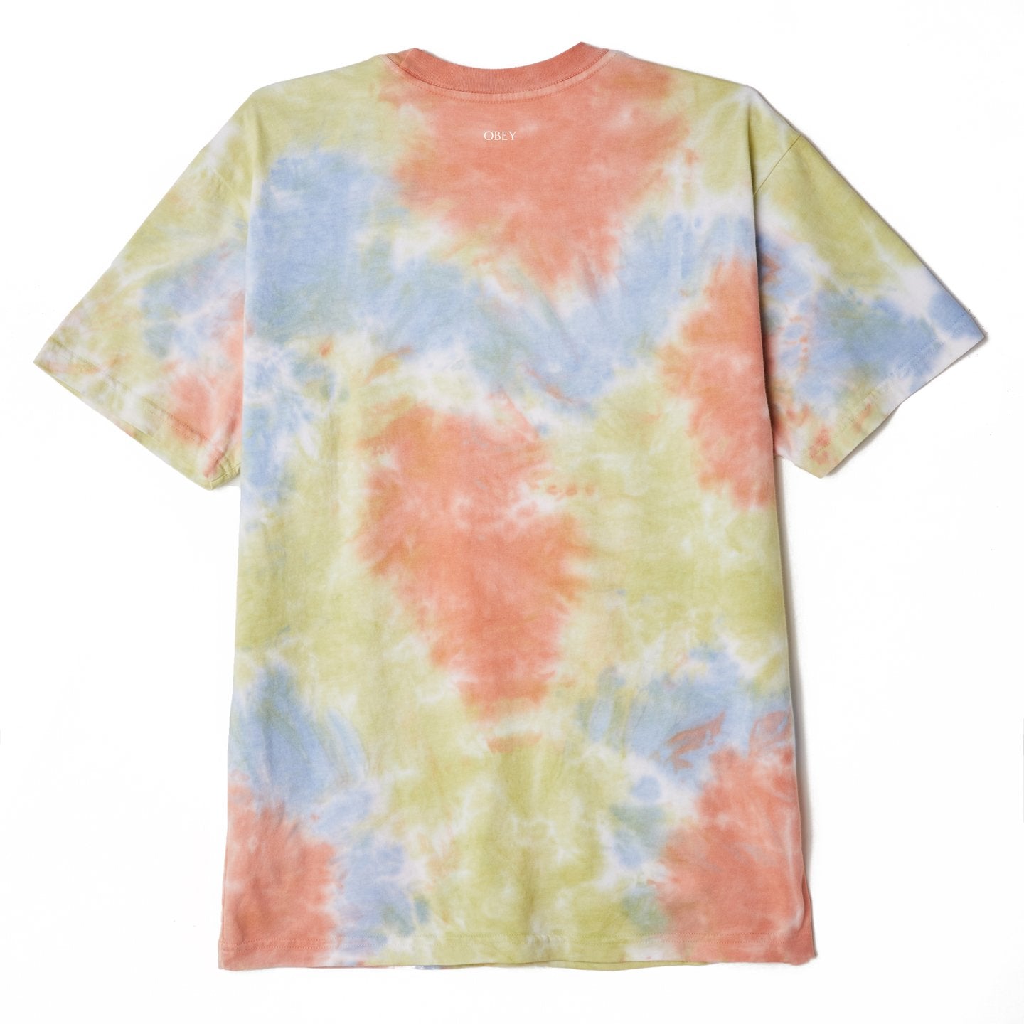 OBEY Fruits & Mushrooms Tie Dye T-Shirt - Oxi Fire Blotch