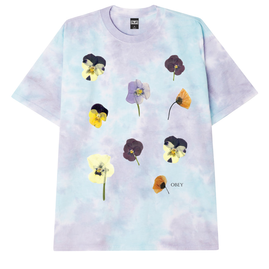 OBEY Pressed Daisies T-Shirt - Pure Water Blotch