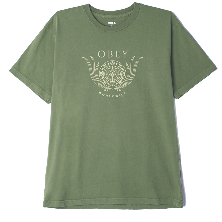 OBEY Leaf Crest T-Shirt - Pigment Wavelite