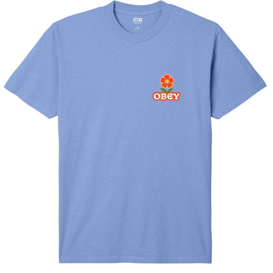 OBEY Make Art Not War Flower Tee - Pigment Hydrangea
