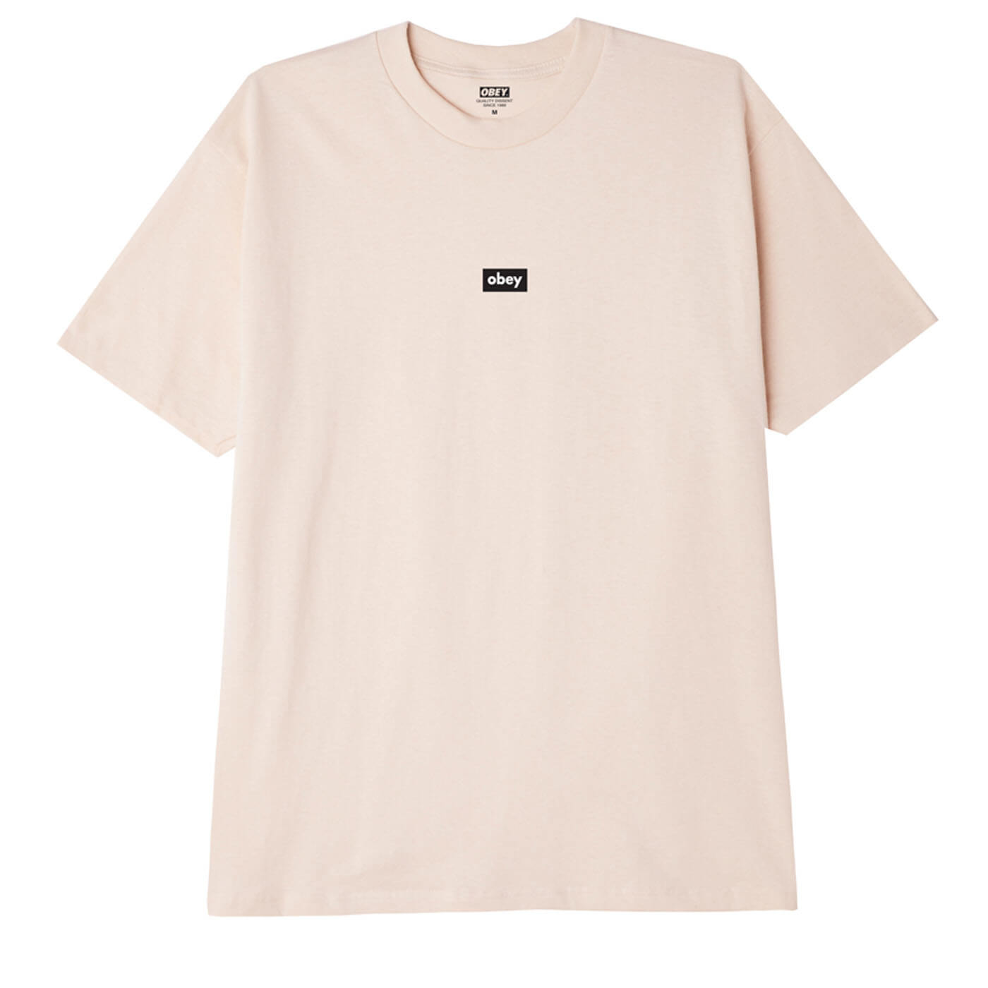 OBEY Black Bar T-Shirt - Cream