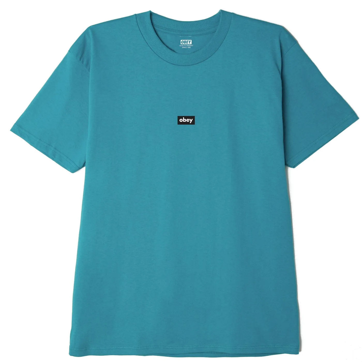 OBEY Black Bar T-Shirt - Teal