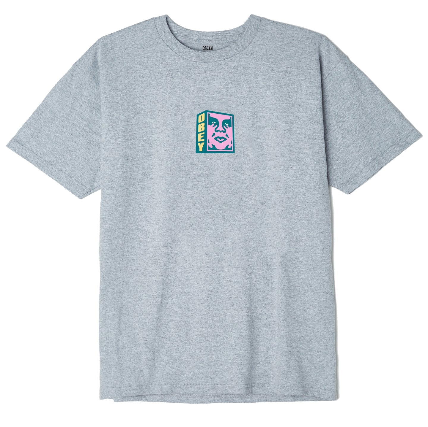 OBEY Obey Face T-Shirt - Heather Grey